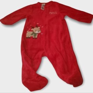 Little Me 6 Month Old Christmas Footsie